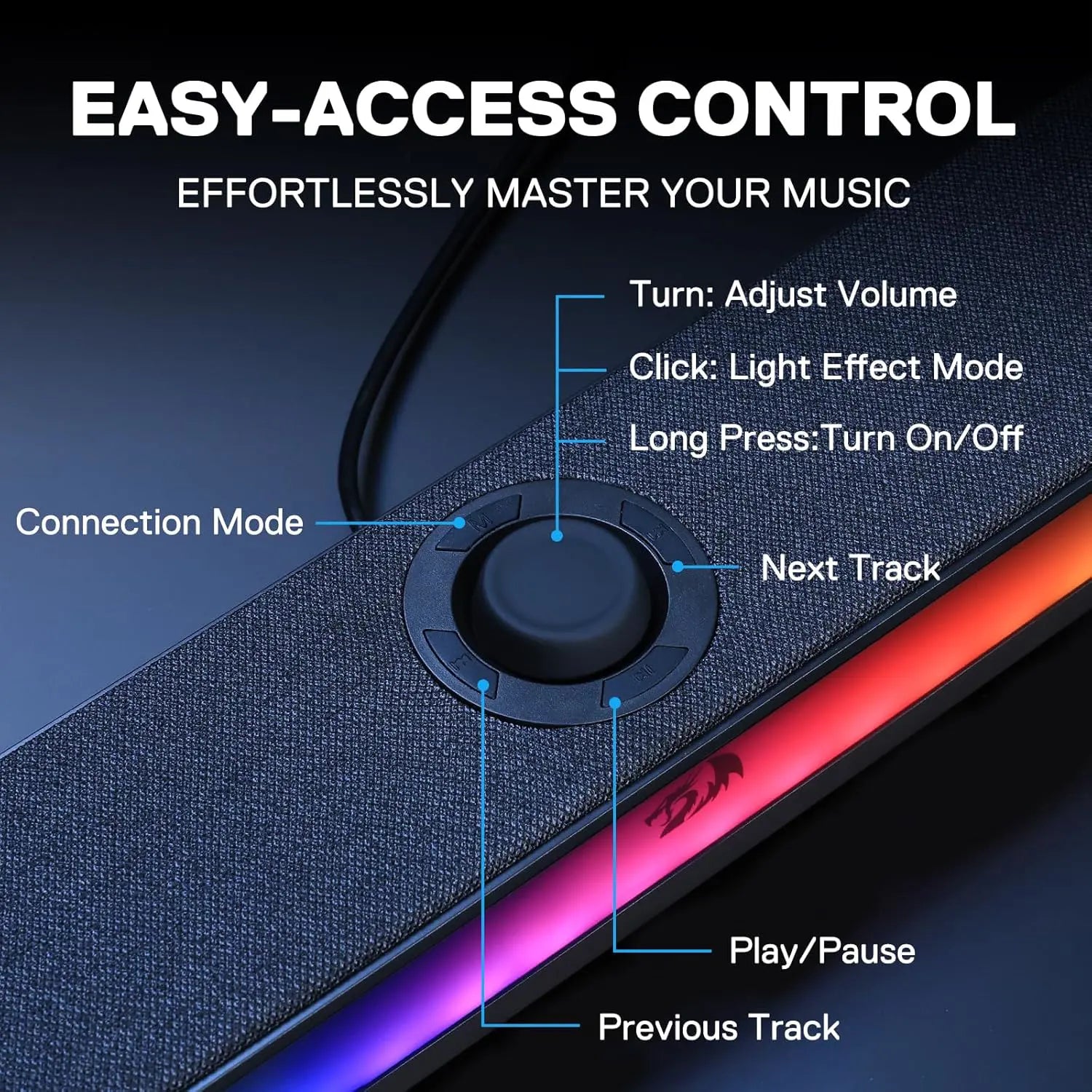 Redragon GS515 Neo RGB Desktop Soundbar