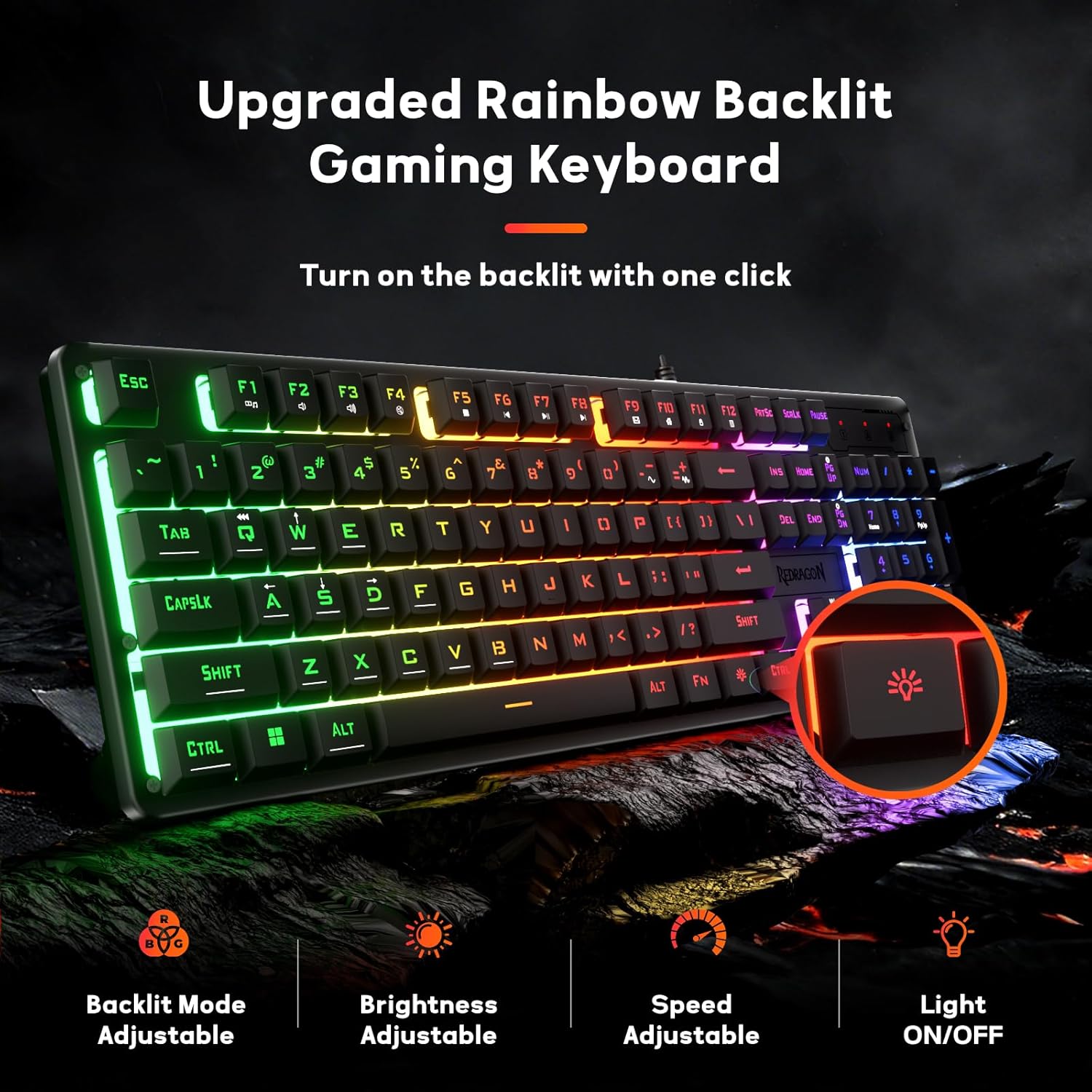 Redragon K521 Rainbow Gaming Keyboard