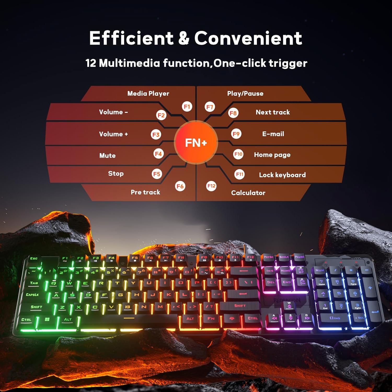 Redragon K521 Rainbow Gaming Keyboard