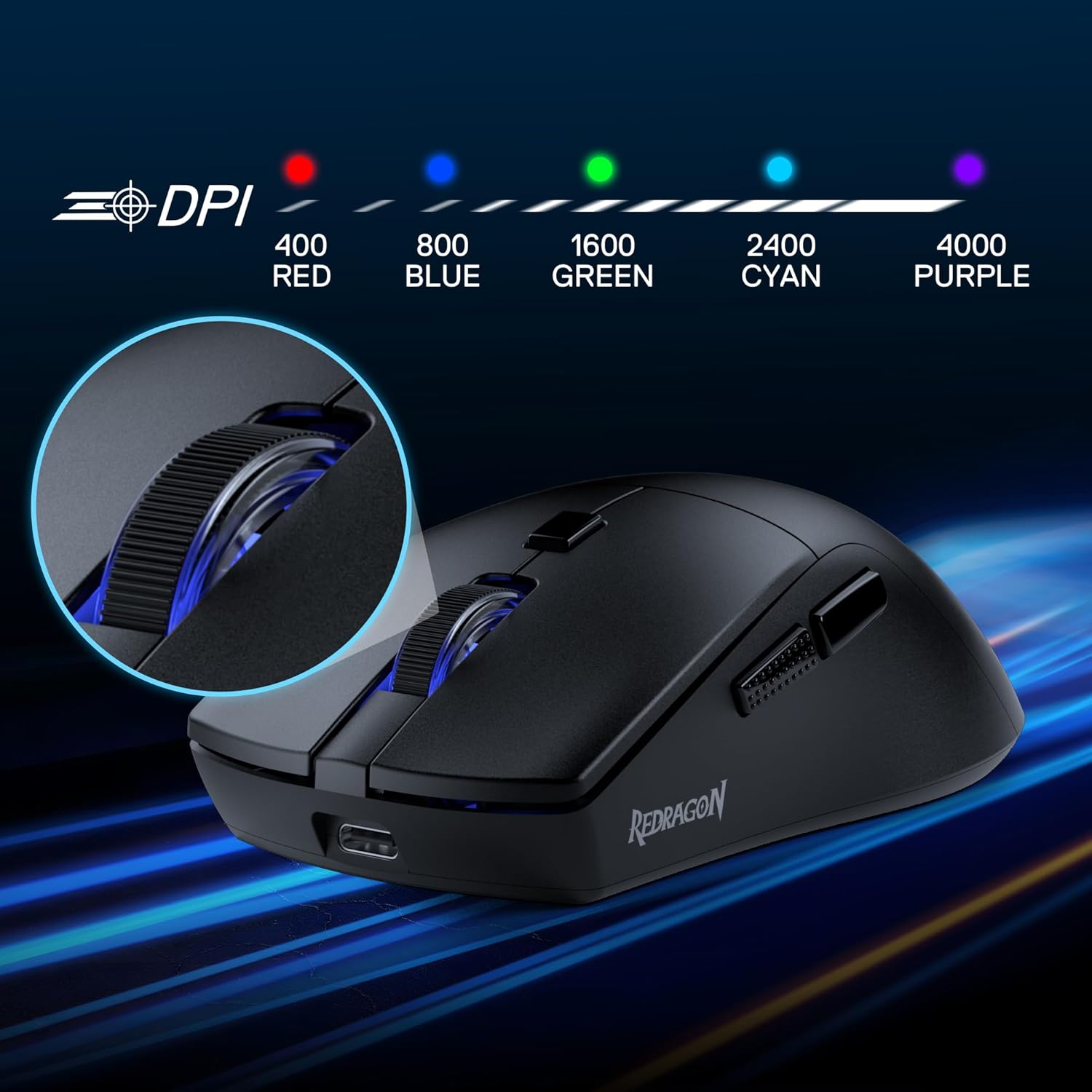 Redragon M618 LIT Wireless Gaming Mouse