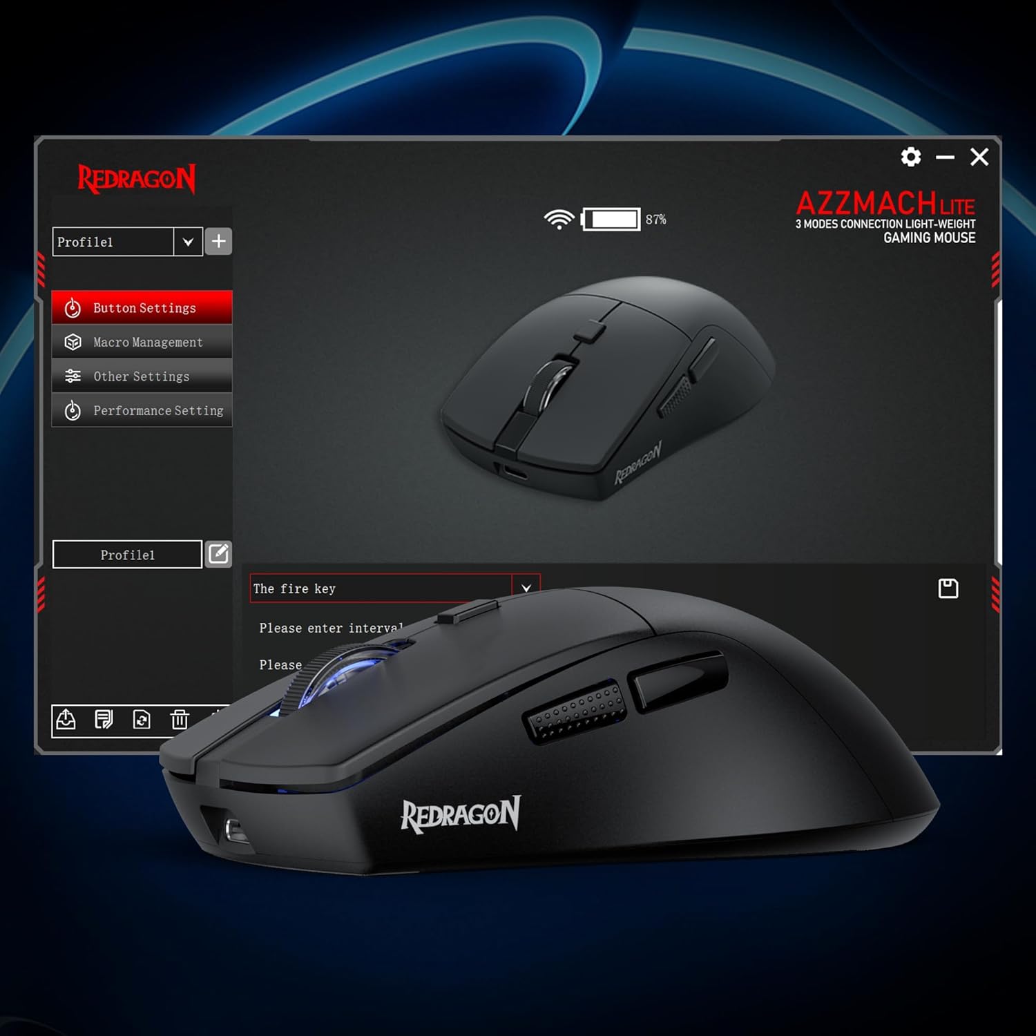 Redragon M618 LIT Wireless Gaming Mouse