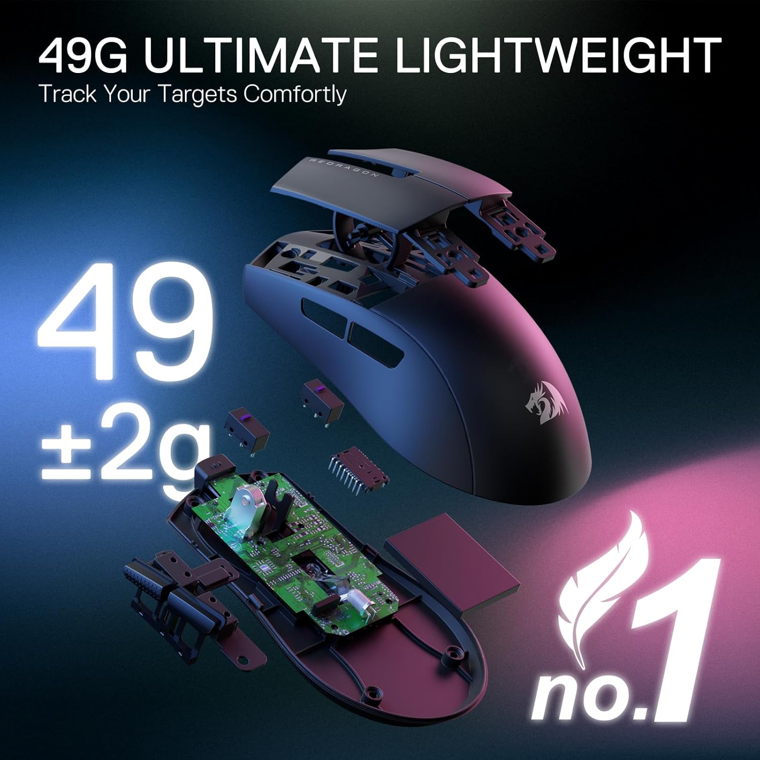 Redragon M916 PRO 3-Mode Wireless Gaming Mouse