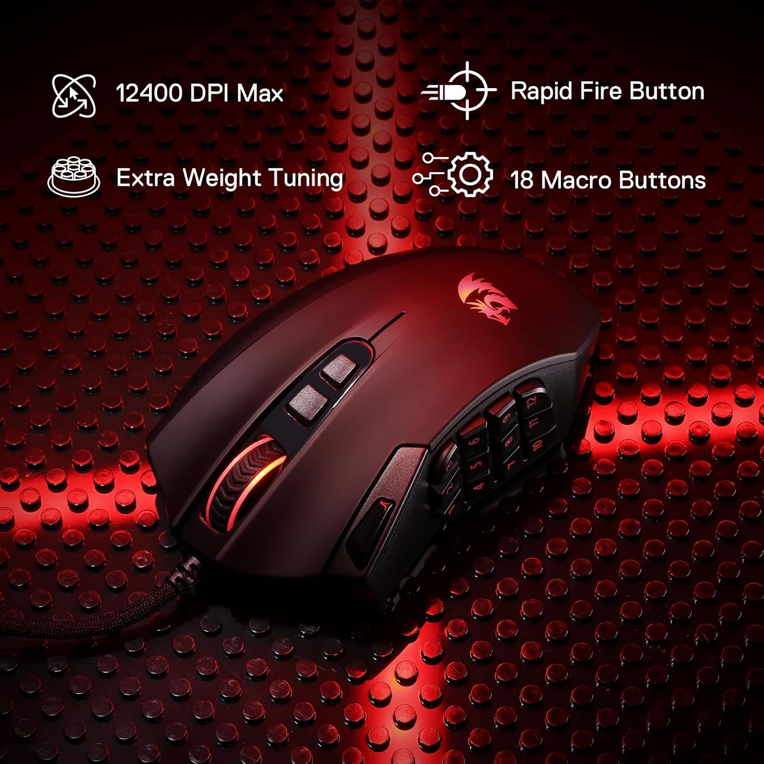 Redragon M921 MMO Gaming Mouse