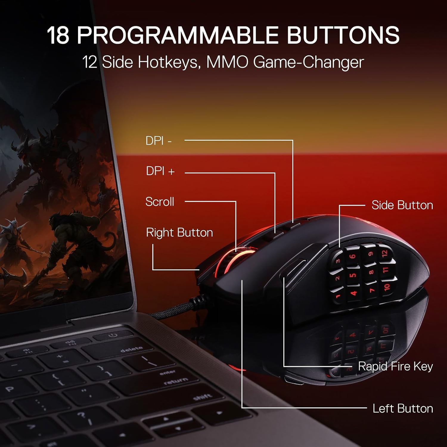 Redragon M921 MMO Gaming Mouse