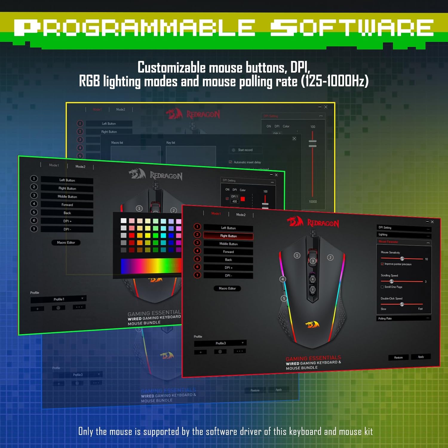 Redragon S107 Gaming Keyboard and Mouse Combo