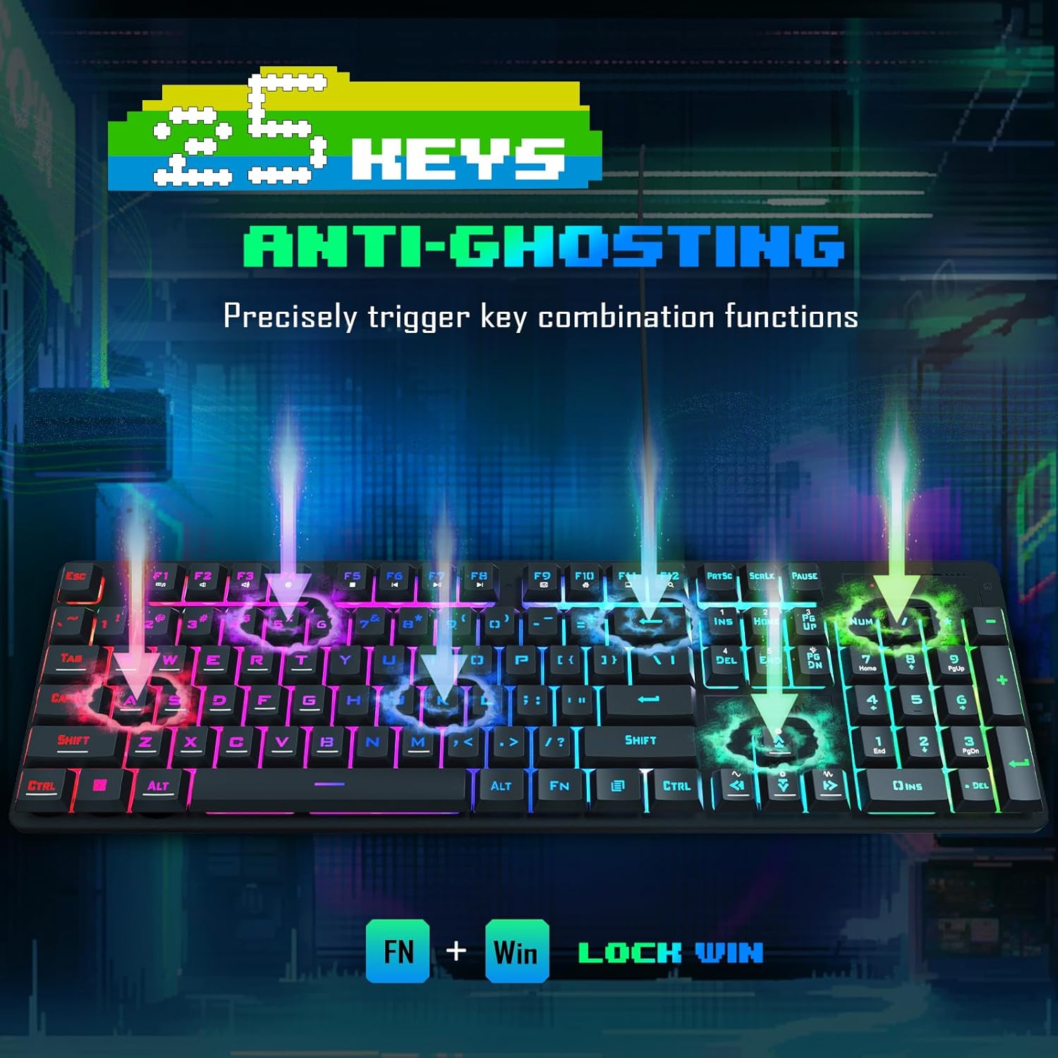 Redragon S107 Gaming Keyboard and Mouse Combo