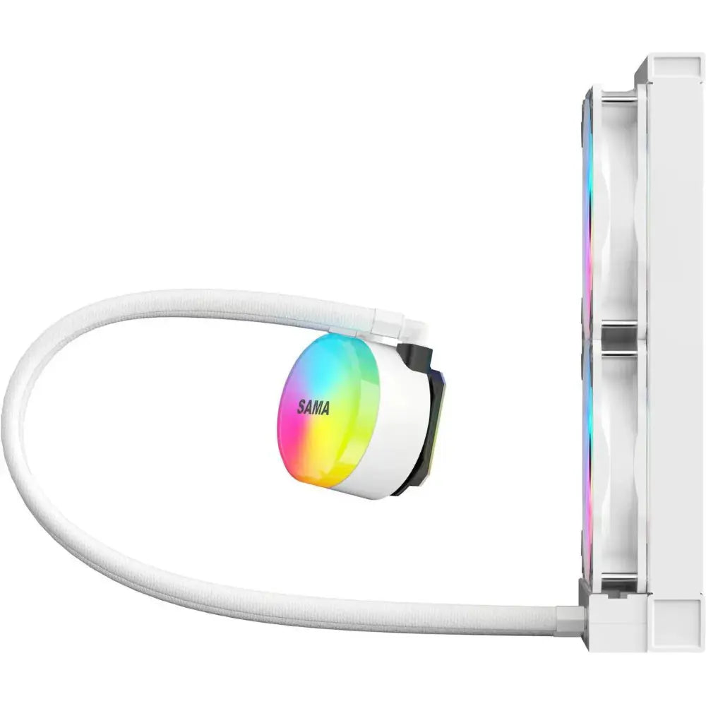 Sama SL240 AIO 240mm Liquid CPU Cooler - White