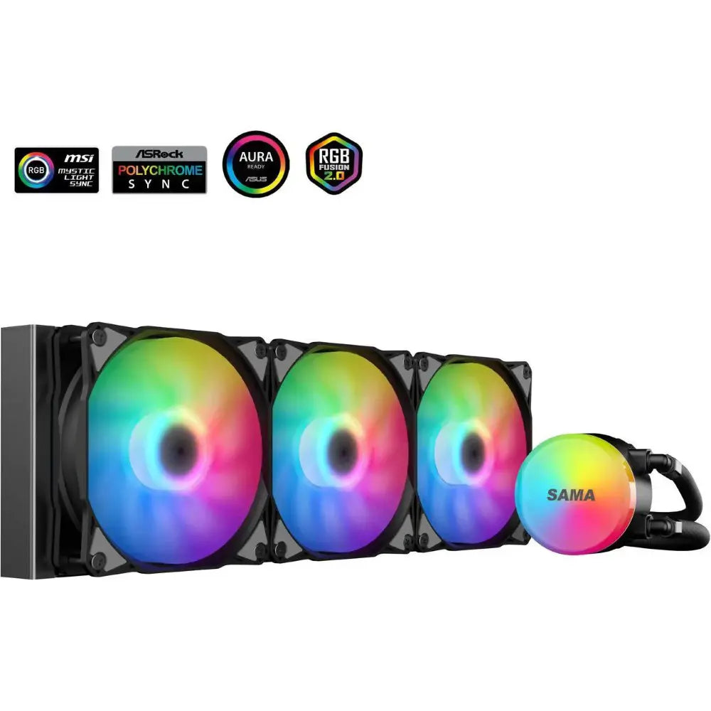 Sama SL360 Liquid AIO CPU Cooler 360mm - Black