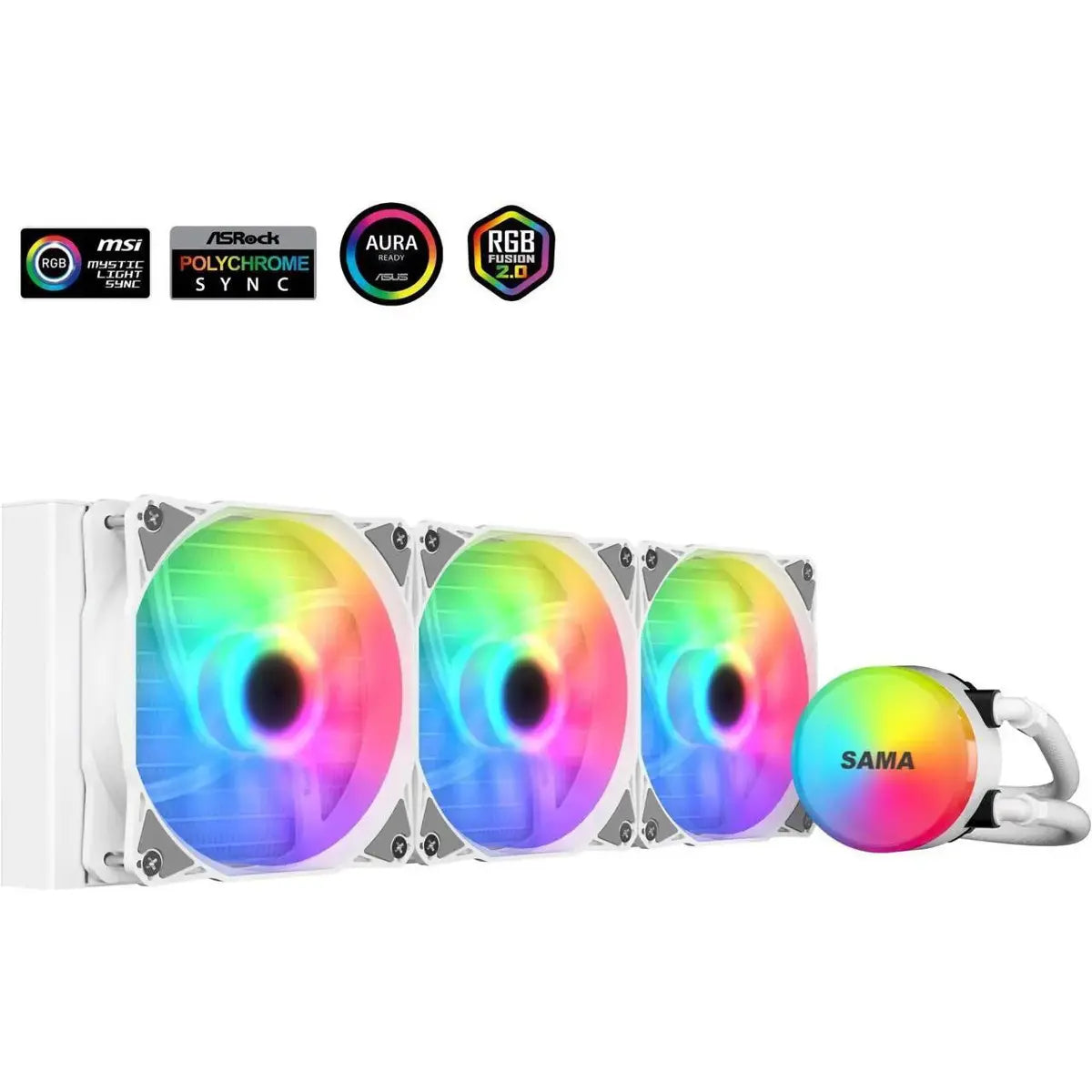 Sama SL360 Liquid AIO CPU Cooler 360mm - White