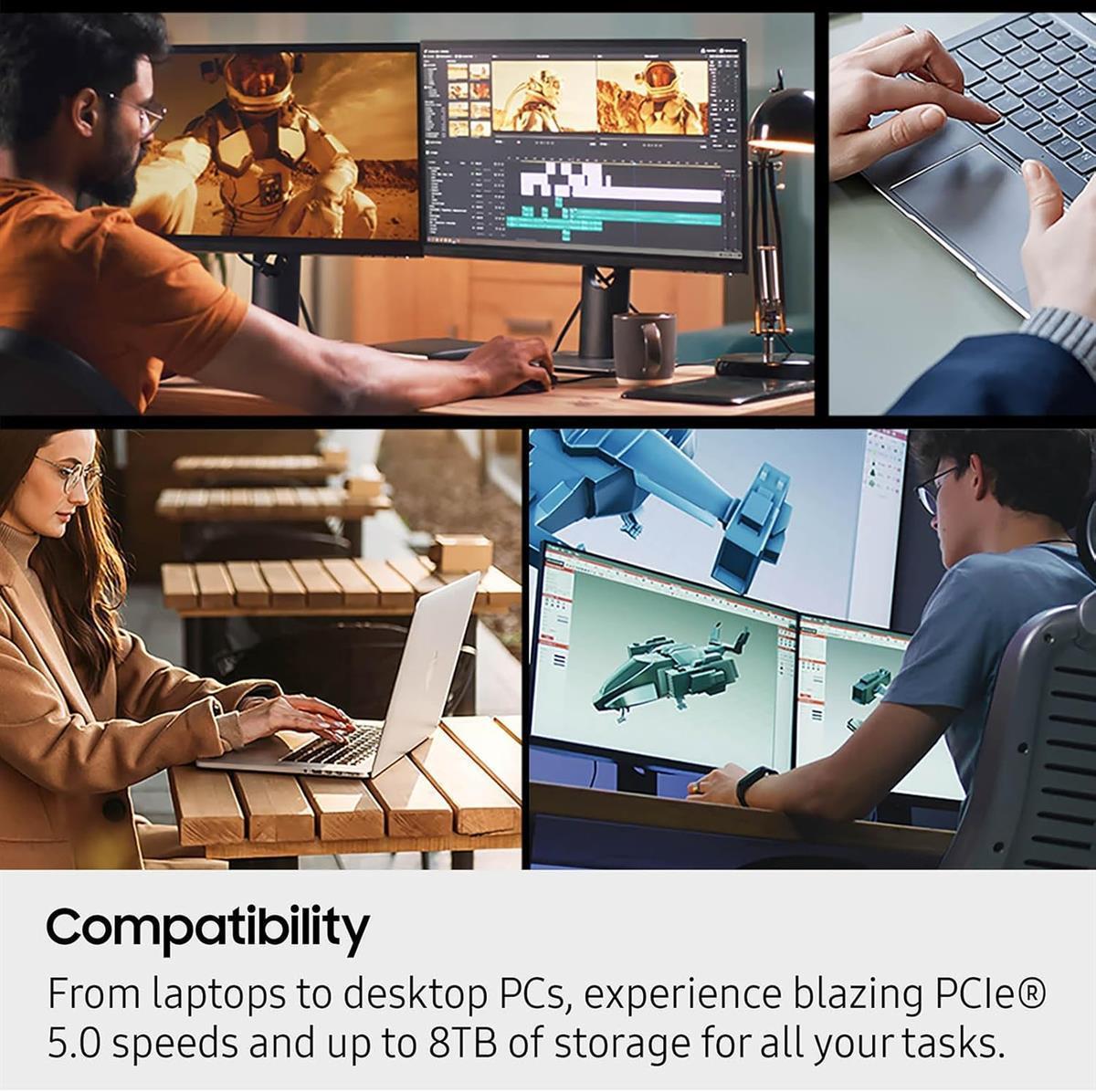 Samsung 9100 PRO 1TB NVMe M.2 SSD, PCIe 5.0x4 M.2 2280