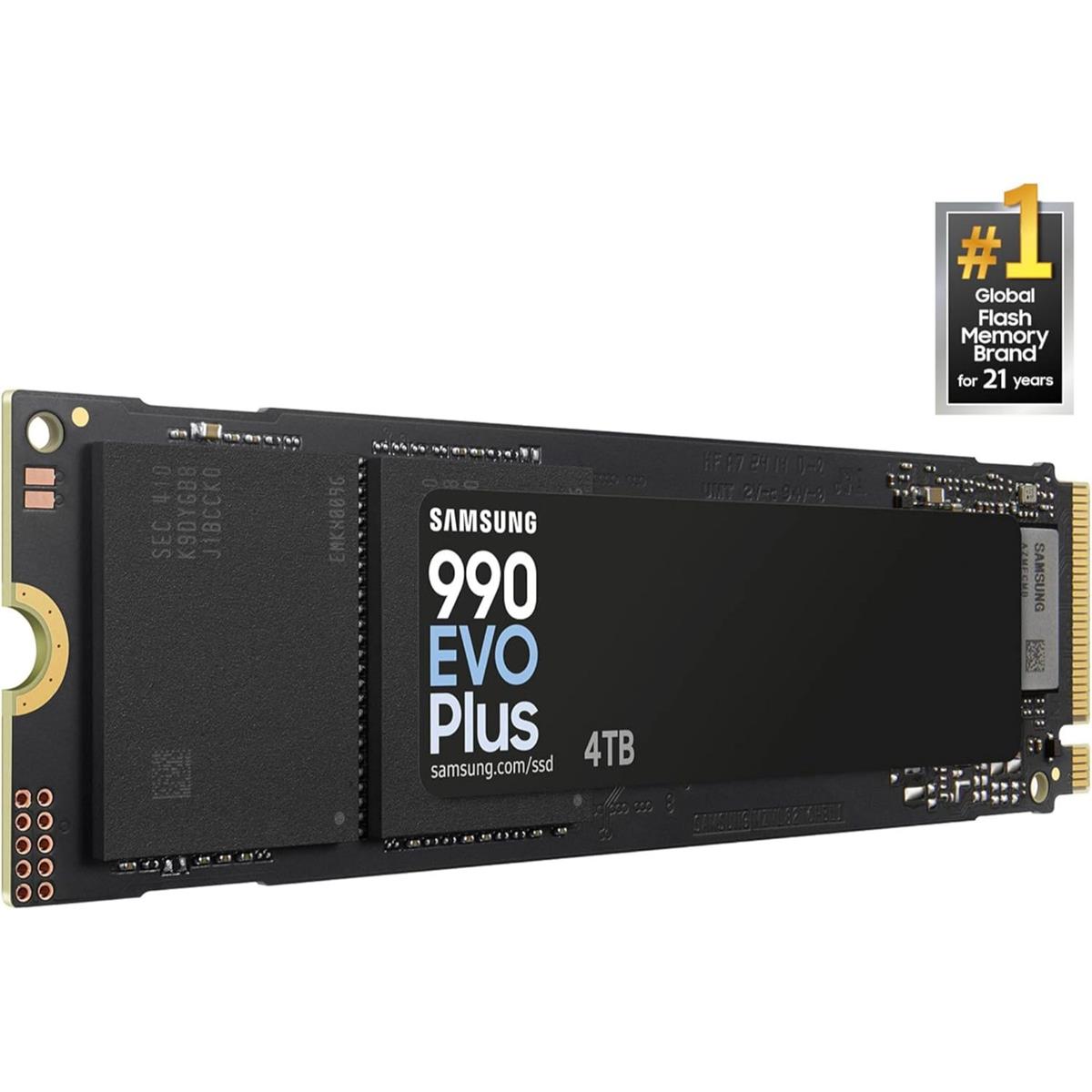 Samsung 990 EVO Plus 4TB SSD, PCIe Gen 4x4 | Gen 5x2 M.2 2280