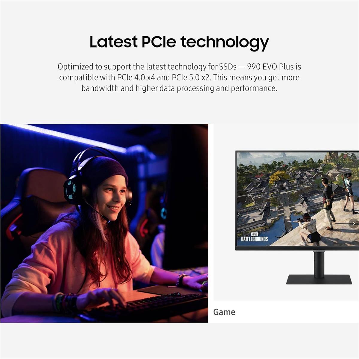 Samsung 990 EVO Plus 4TB SSD, PCIe Gen 4x4 | Gen 5x2 M.2 2280