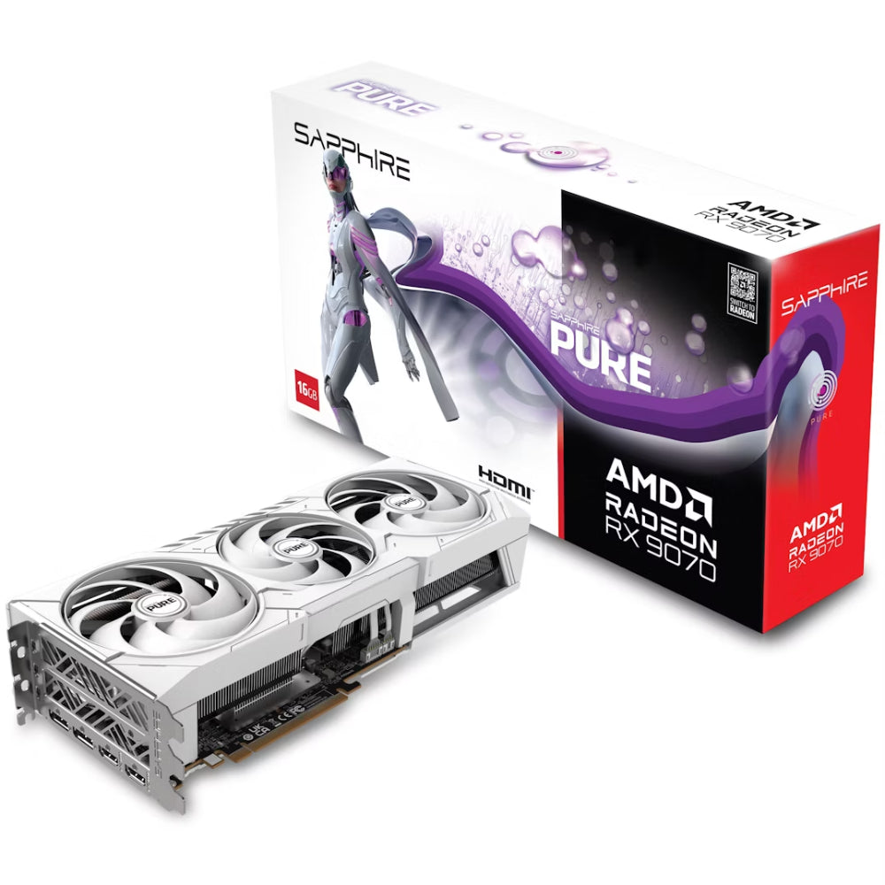 Sapphire Pure AMD Radeon RX 9070 OC 16GB Gaming Graphics Card