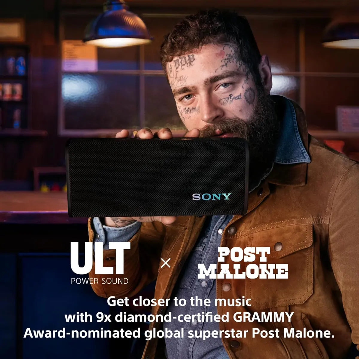 Sony ULT Field 3 Wireless Portable, IP67 Waterproof Bluetooth Speaker - Black