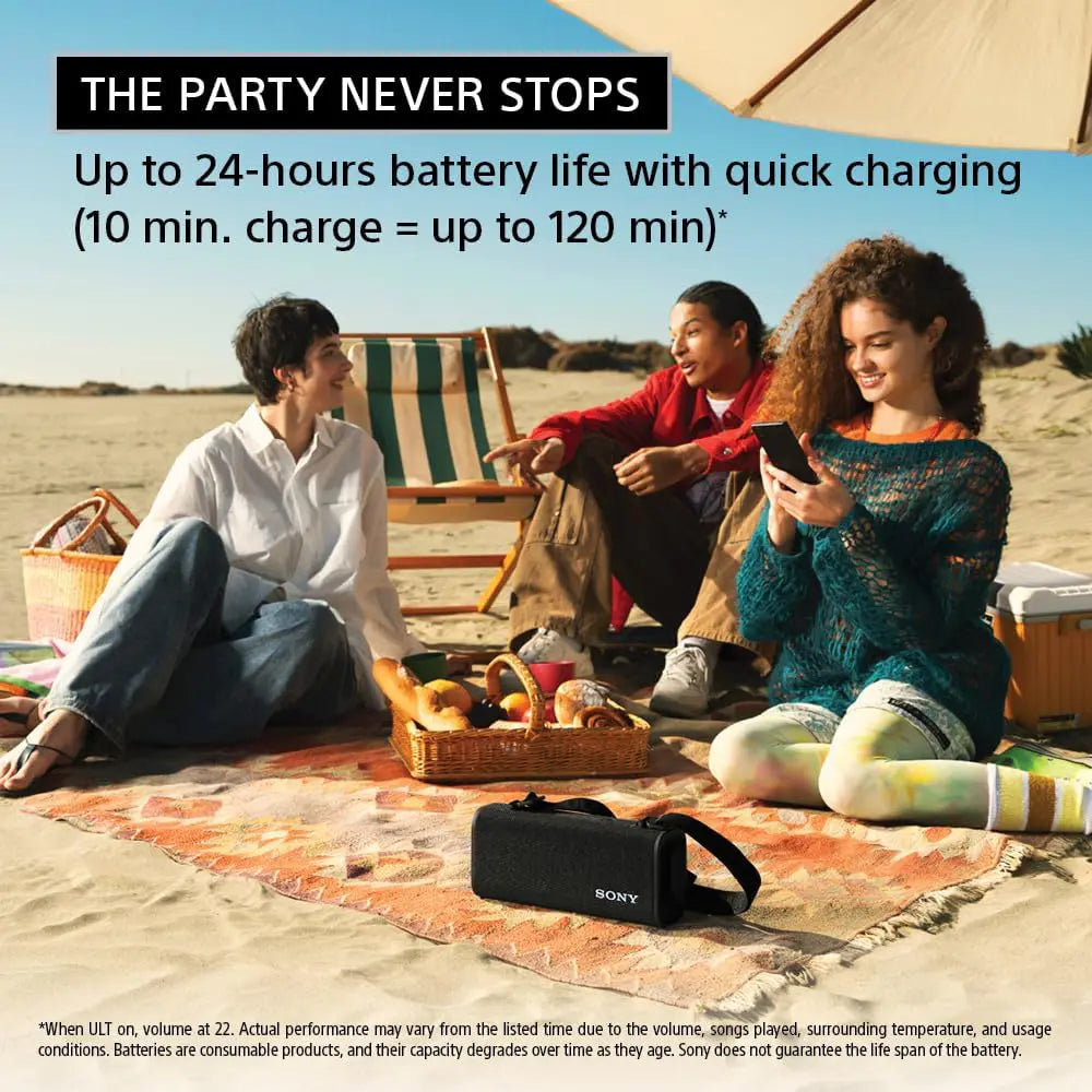 Sony ULT Field 3 Wireless Portable, IP67 Waterproof Bluetooth Speaker - Forest Gray