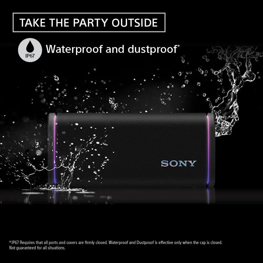 Sony ULT Field 5 Wireless Portable, IP67 Waterproof Bluetooth Speaker - Black