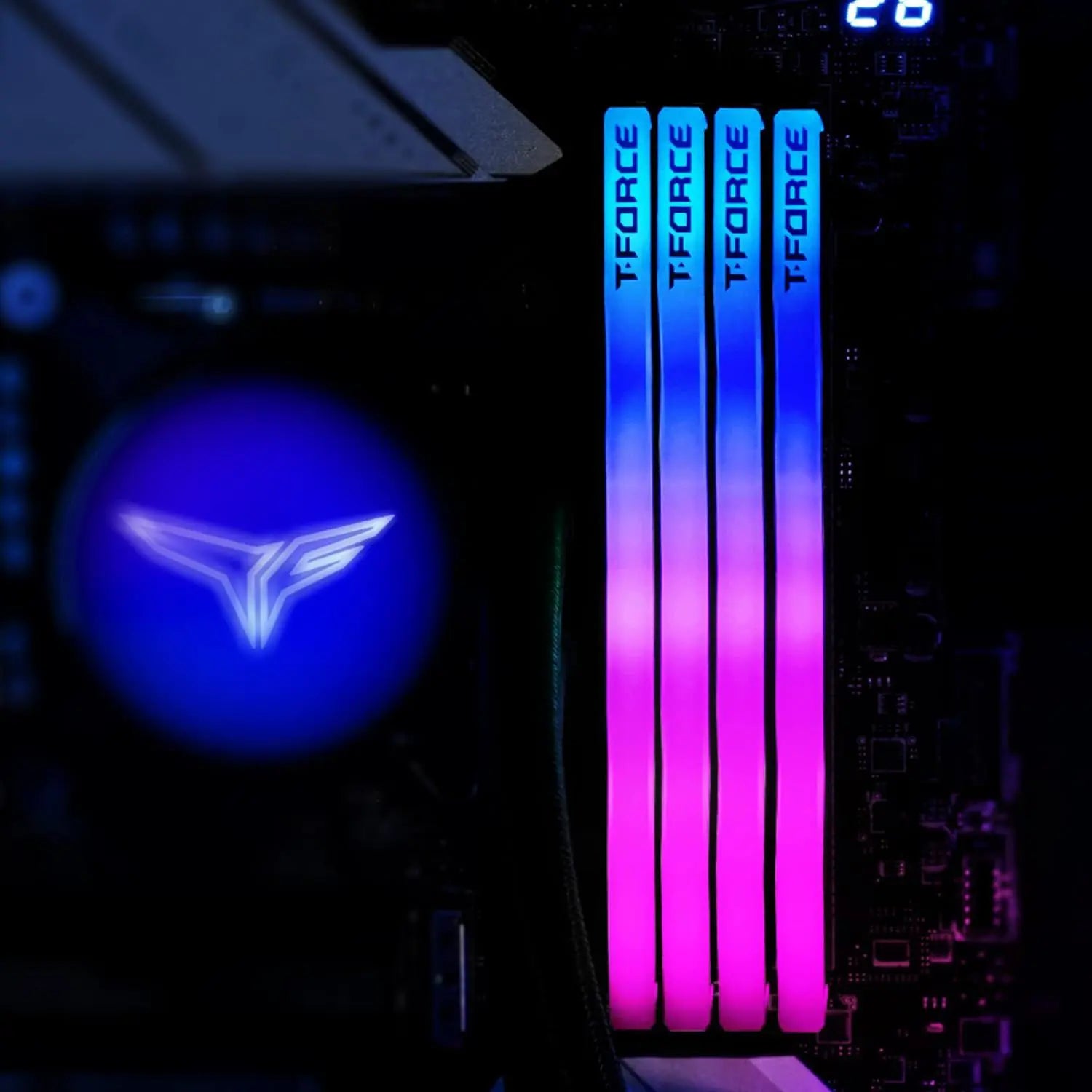 TeamGroup T-Force Delta RGB 64GB (2x32GB) 6000MHz (6000MT/s) CL38 DDR5 Desktop Memory - Black