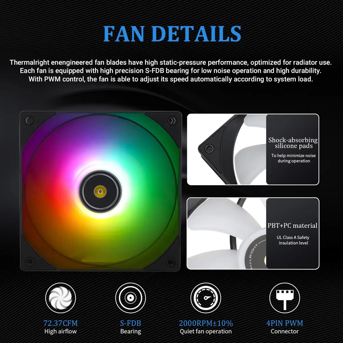 Thermalright Frozen Notte V2 360 ARGB Water Cooling AIO Liquid CPU Cooler - Black