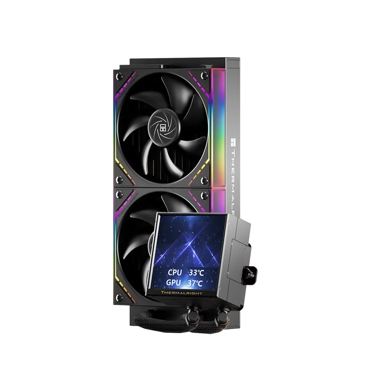 Thermalright Peerless Vision 240 ARGB 3.95" LCD Square Screen Liquid CPU Cooler  - Black