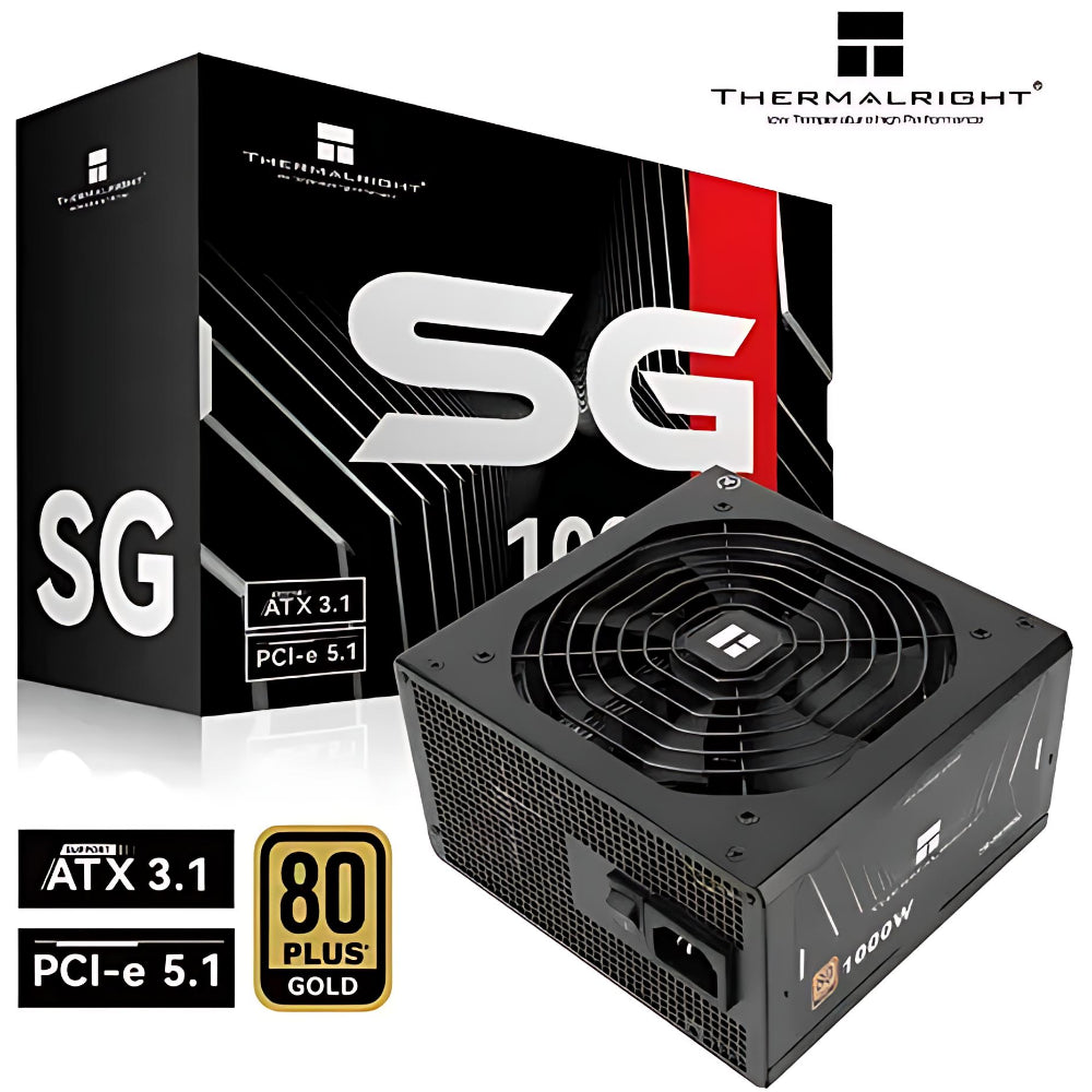 Thermalright SG-1000 1000W ATX 3.1 PCIe 5.1 80+ Gold Full Modular Power Supply - PakByte Computers  