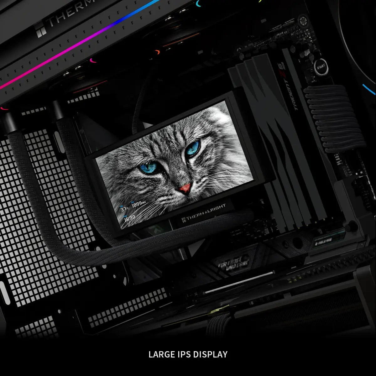 Thermalright Trofeo Vision 360 ARGB AIO CPU Liquid Cooler - Black