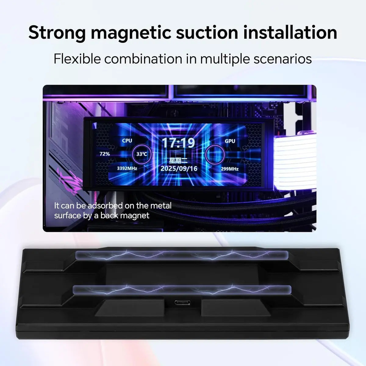 Thermalright Trofeo Vision LCD AIO Display 6.86” PC Monitor - Black