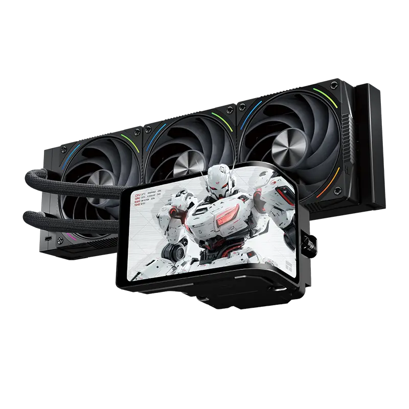 Thermalright Wonder Vision 360 Turbo ARGB LCD Liquid CPU Cooler - Black