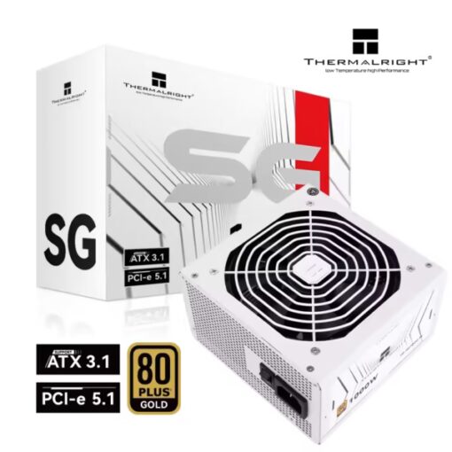 Thermalright SG-1000 1000W ATX 3.1 PCIe 5.1 80+ Gold Full Modular Power Supply - White - PakByte Computers  
