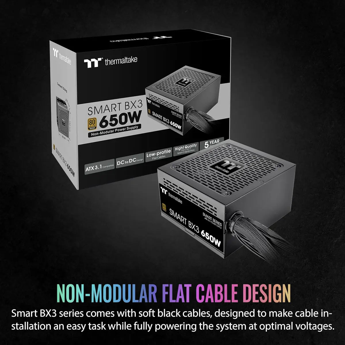 Thermaltake Smart BX3 Bronze 650W 80 Plus Bronze Power Supply