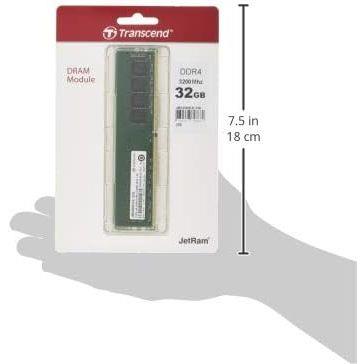 Transcend JetFlash 32GB 3200MHz C22 DDR4 U-DIMM Desktop Memory
