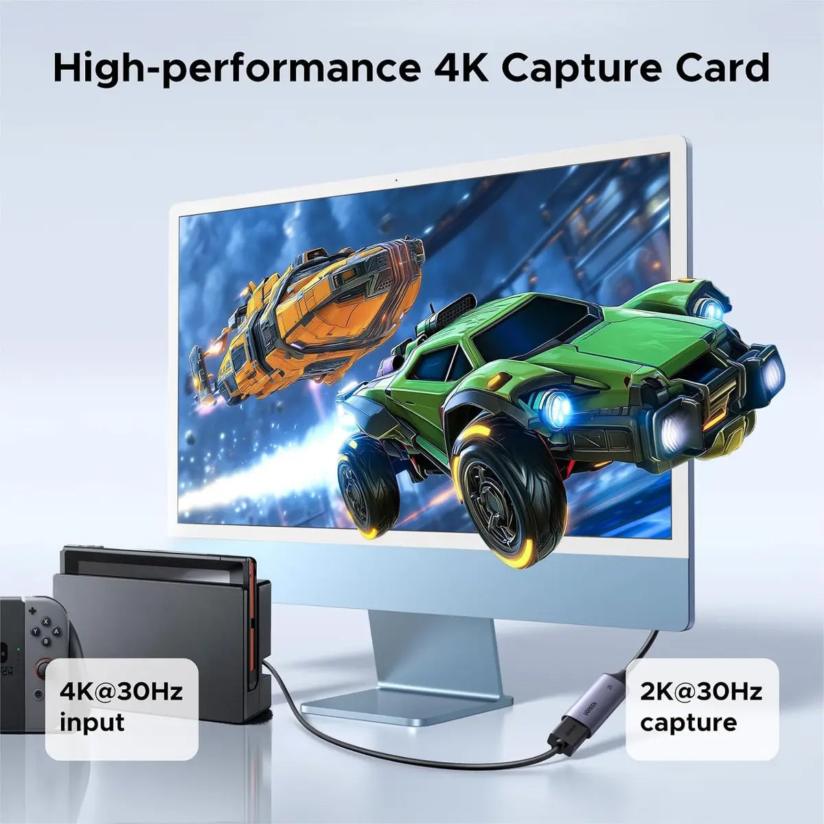 Ugreen 2K@30Hz 1080P 60FPS Video Capture Card