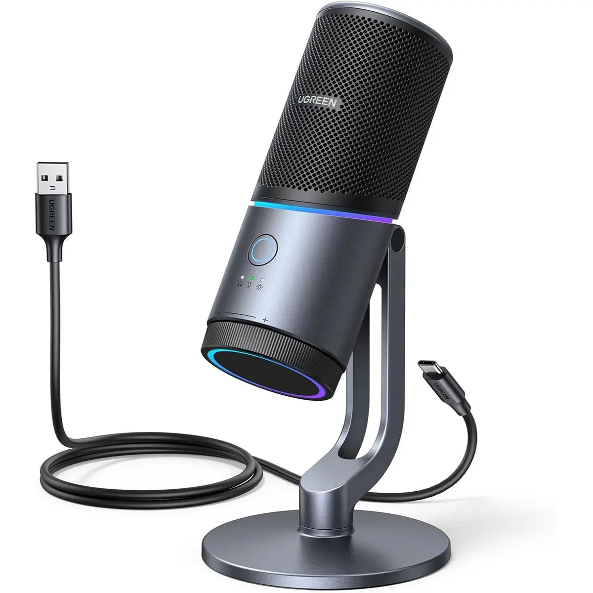 Ugreen 65629 Microphone for PC, USB Mic with RGB Lights