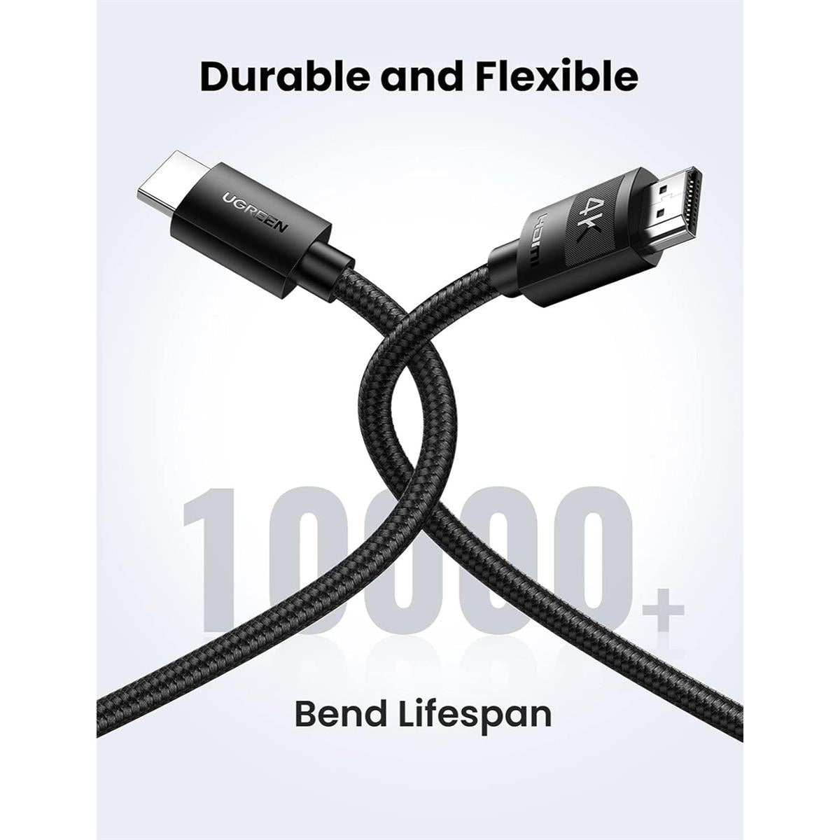 Ugreen 4K HDMI Male to Male Braided Cable 5M