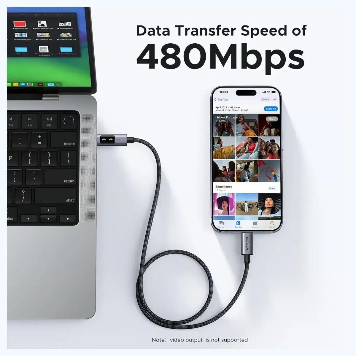 Ugreen Uno 100W USB-C to USB-C Charger Cable - 2 Meter