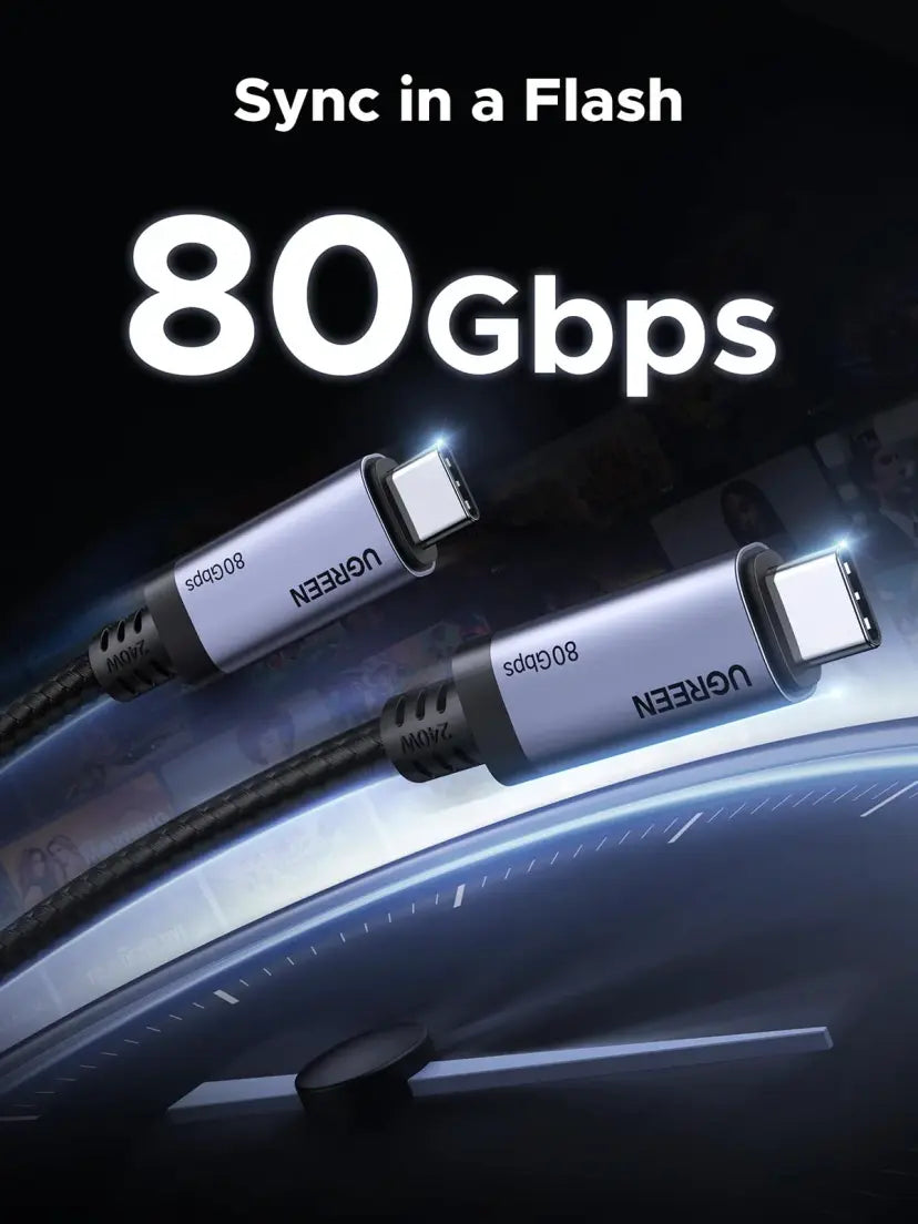 UGREEN 65383 Thunderbolt 4 USB C to USB C Cable USB4 Gen4 16K Display - 1M