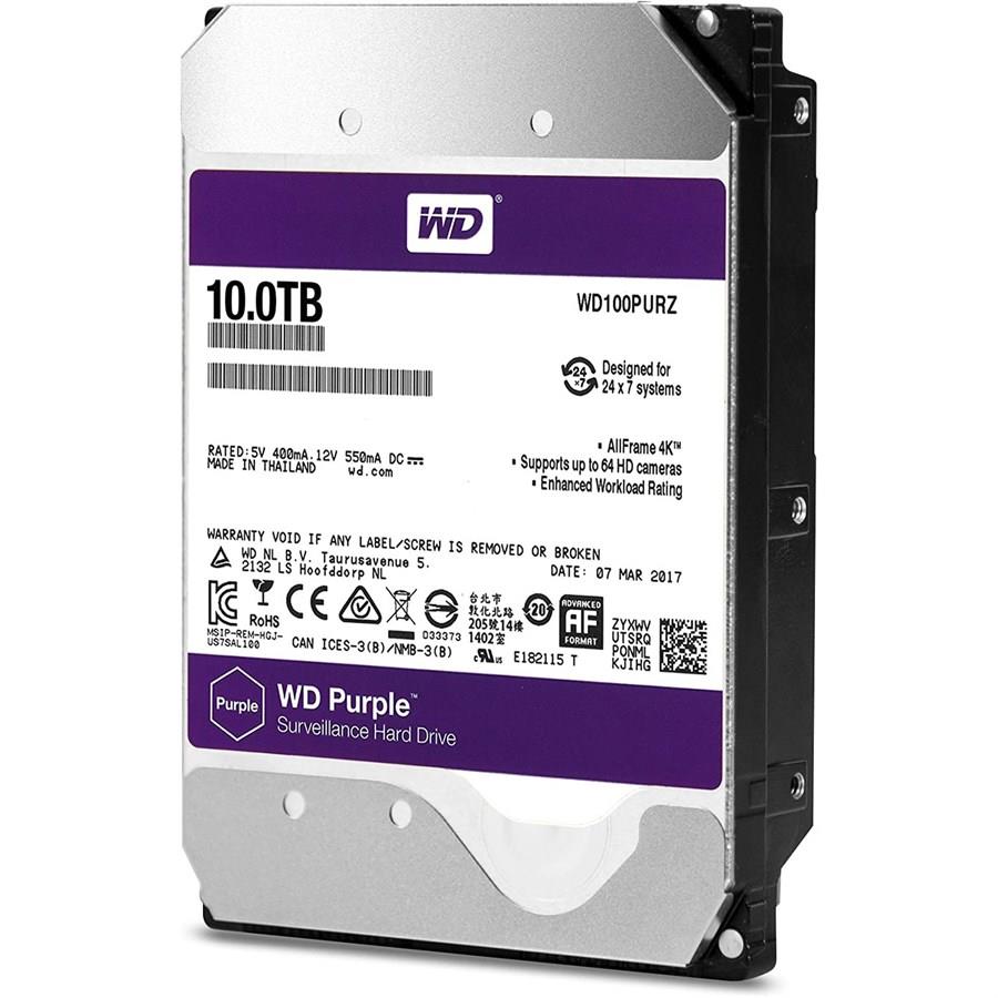 WD Purple 10TB Surveillance Hard Drive 3.5" SATA